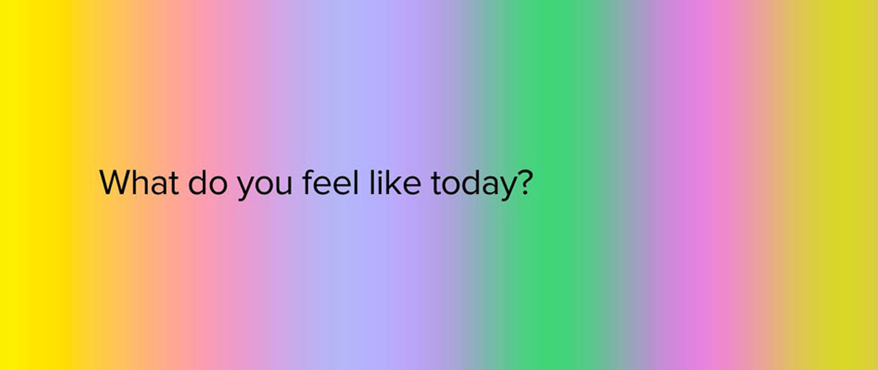 What do you feel like today?